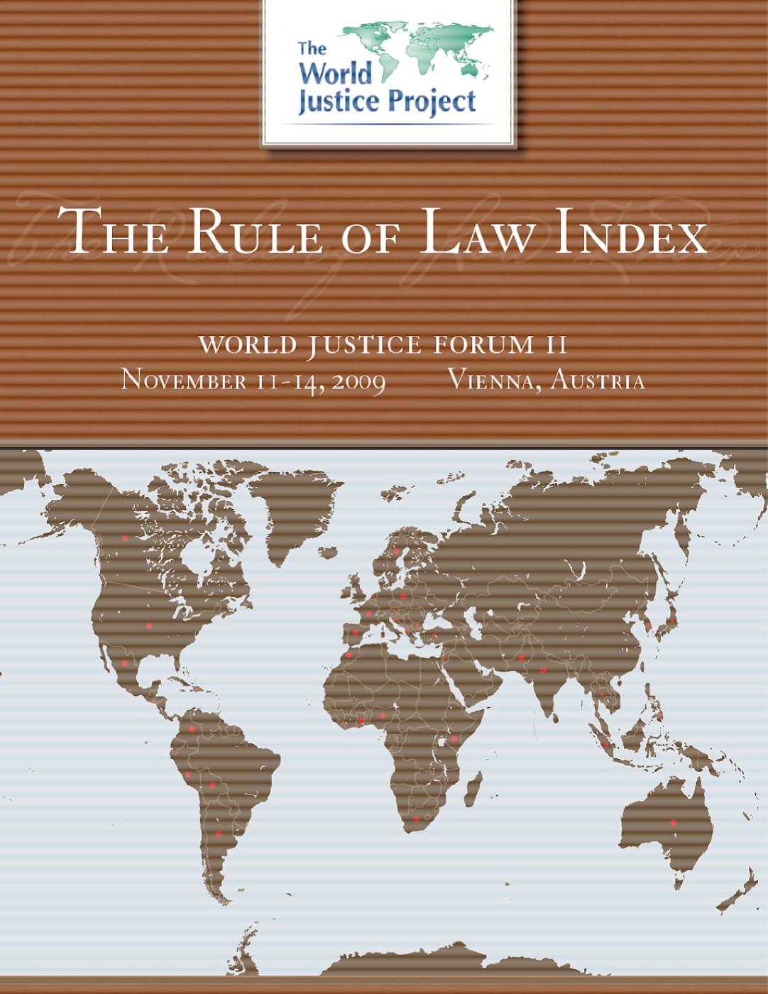 Cover of the World Justice Forum II report.