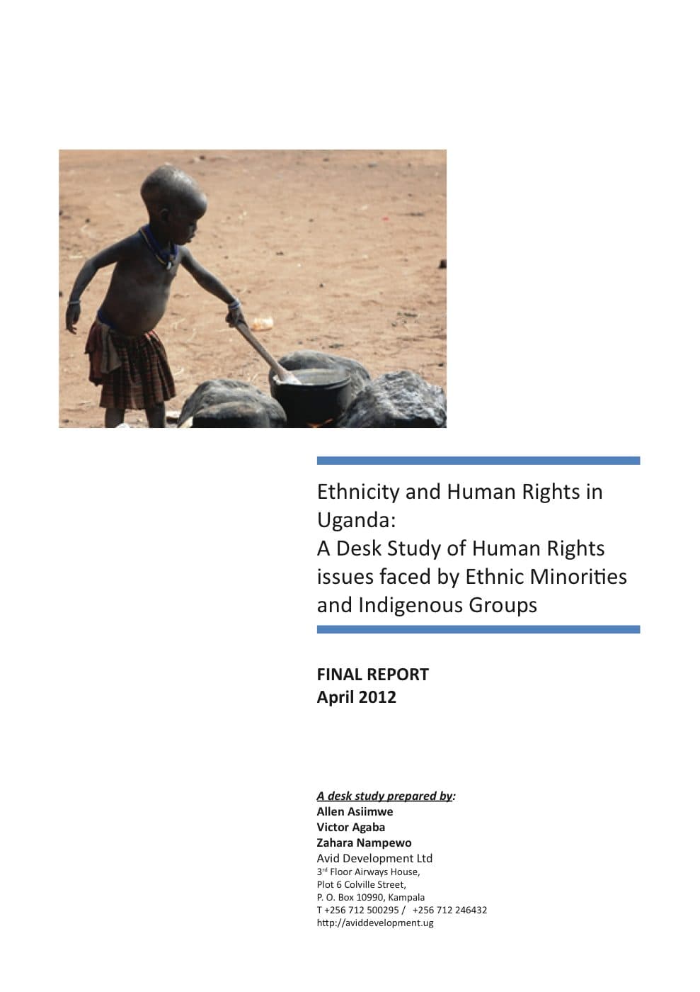 Cover of Ethnicity and Human Rights in Uganda.