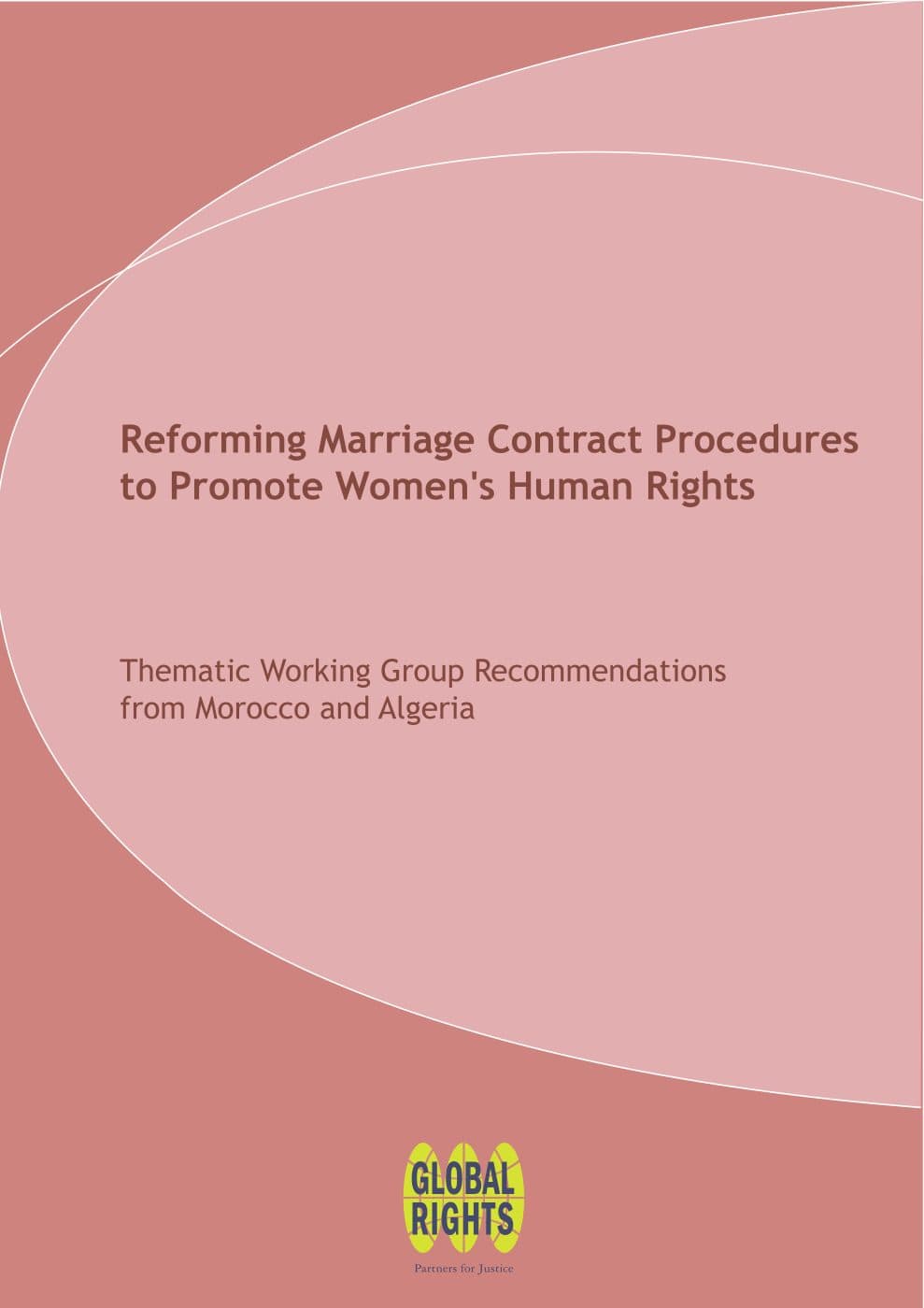 Cover of Reforming Marriage Contract Procedures to Promote Women’s Human Rights.